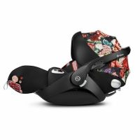 CYBEX Spring Blossom Cloud Q with SensorSafe Infant Car Seat - Black