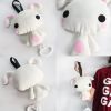 Handmade Baby Pull-String Musical Box Cartoon Rabbit Appease Toy for Crib Stroller Travel